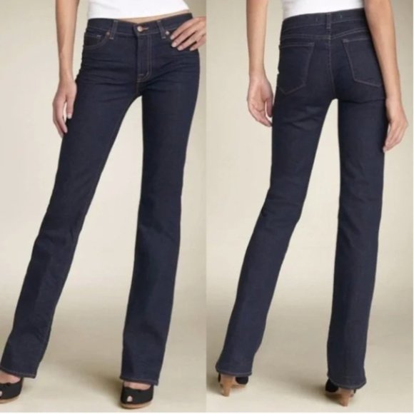 J BRAND Aritzia 805 Straight Leg Jeans Ink Blue Mid Rise Size 26 - Picture 1 of 10